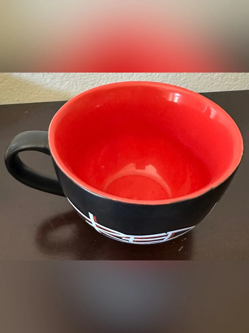 M&M'S Red Character Black Ceramic Mug